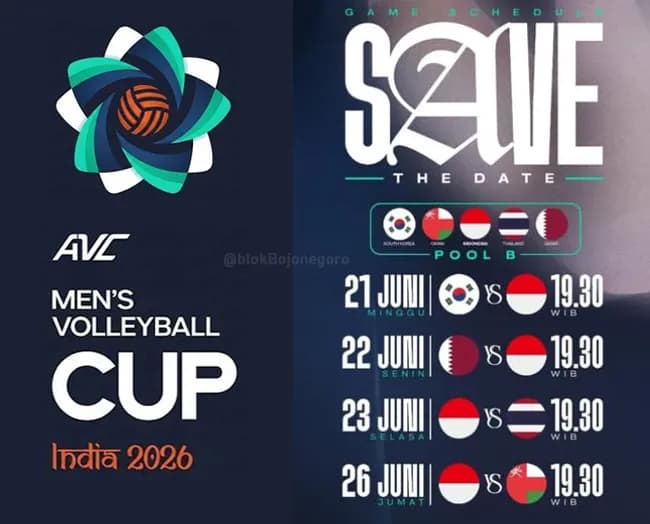 Timnas Voli Indonesia Siap Berlaga di AVC Mens Volleyball Cup 2026 Hari Ini