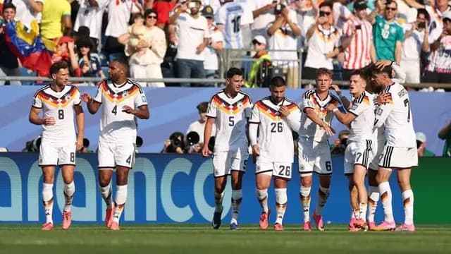 Jerman berhasil menyamakan kedudukan lawan Paraguay jadi 1-1 lewat gol Kai Havertz.