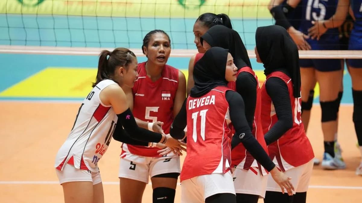 Indonesia kalah di leg kedua Kejuaraan SEA V Cup Putri melawan Filipina dengan skor 1-3