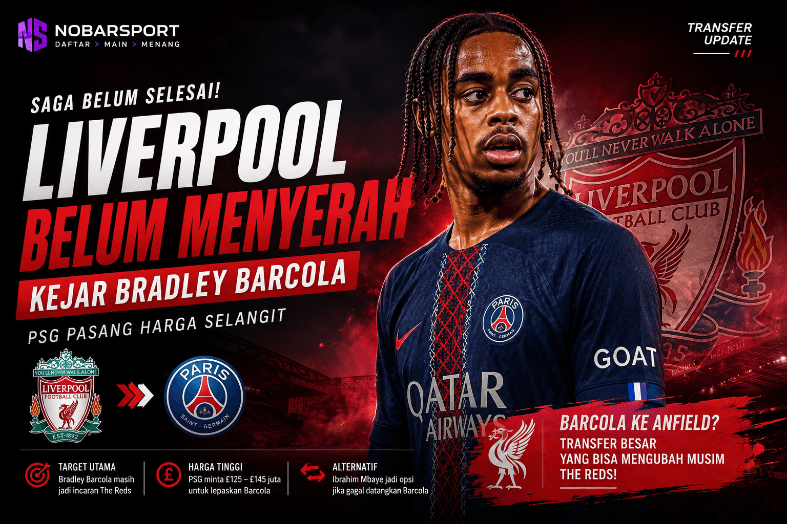 barcola bermain bagus di piala dunia
