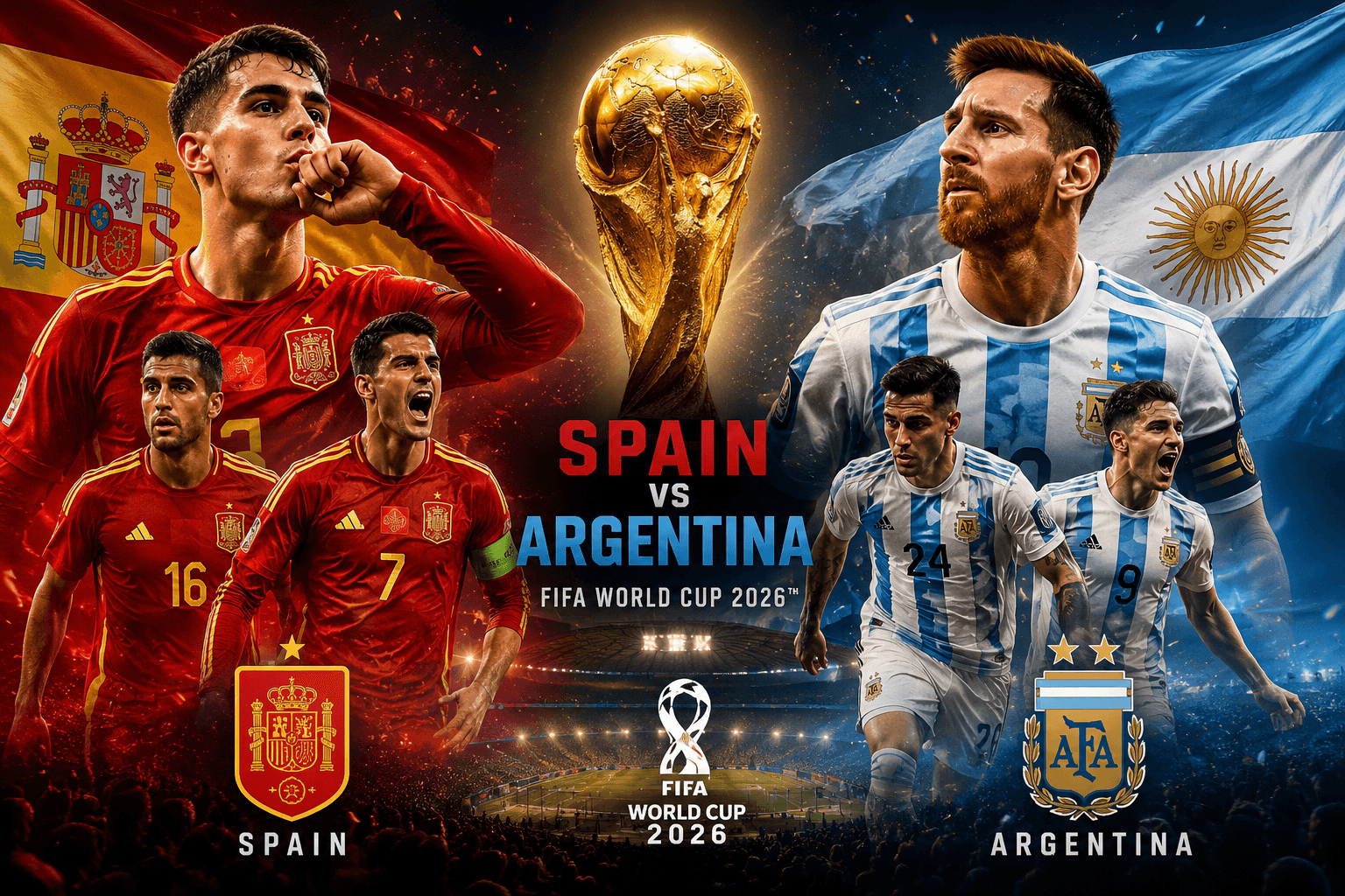 Final Impian Piala Dunia 2026: Spanyol dan Argentina Siap Ukir Sejarah