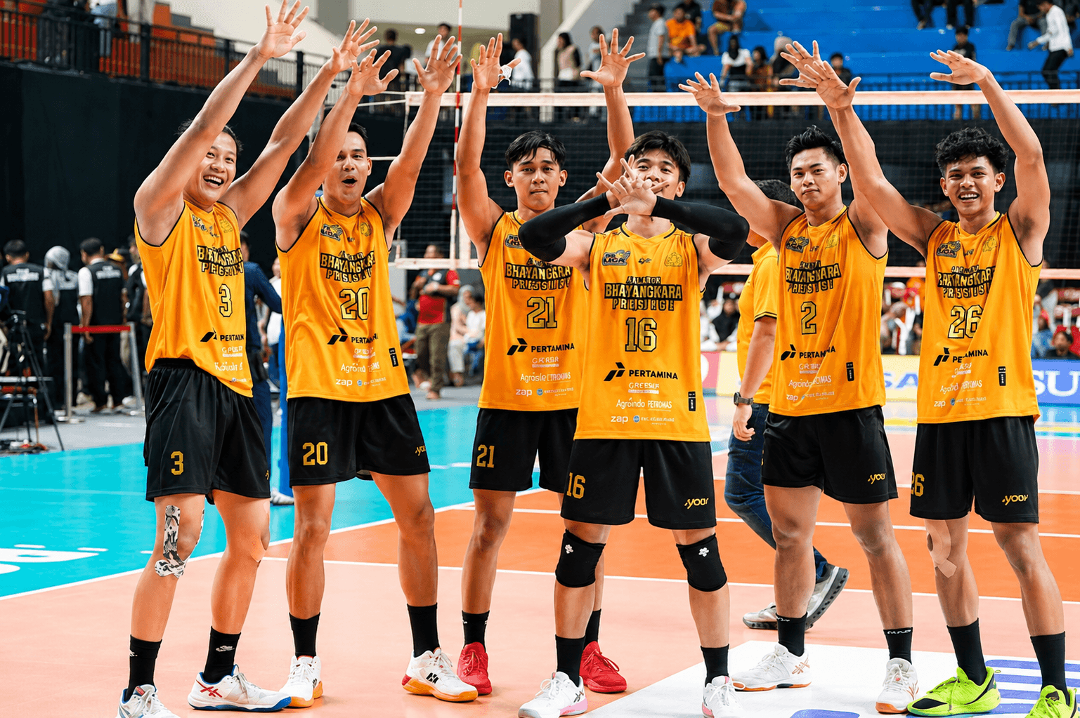 Bungkam Wakil Kazakhstan, Jakarta Bhayangkara Presisi Segel Tiket Semifinal AVC 2026