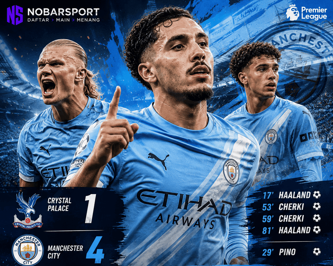 Crystal Palace 1-4 Manchester City: Cherki Menggila, Haaland Bangkit, Era Baru City Mulai Serius?
