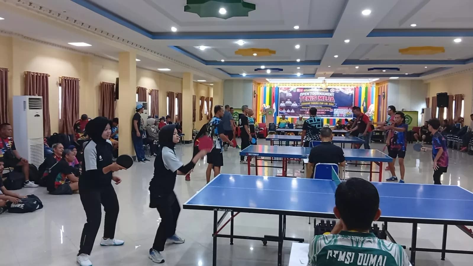 Turnamen Tenis Meja Terbuka Tingkat Provinsi Riau di STIA Lancang Kuning